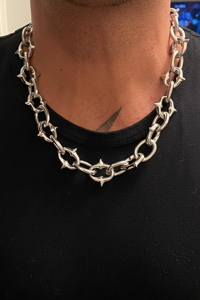 Sailor Link Spike Chain Necklace