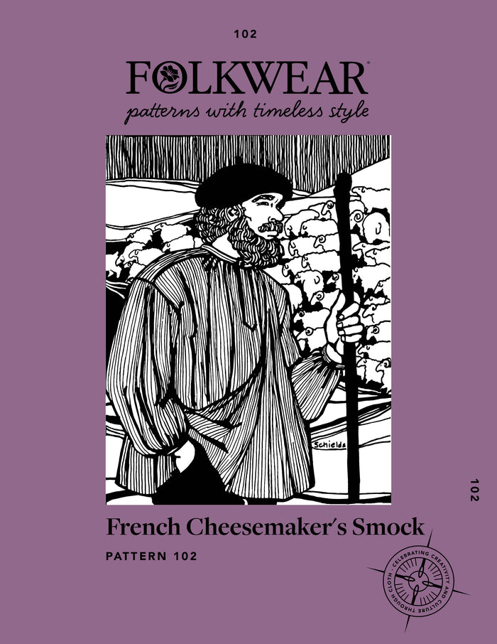102 French Cheesemaker's Smock - small torn tissue