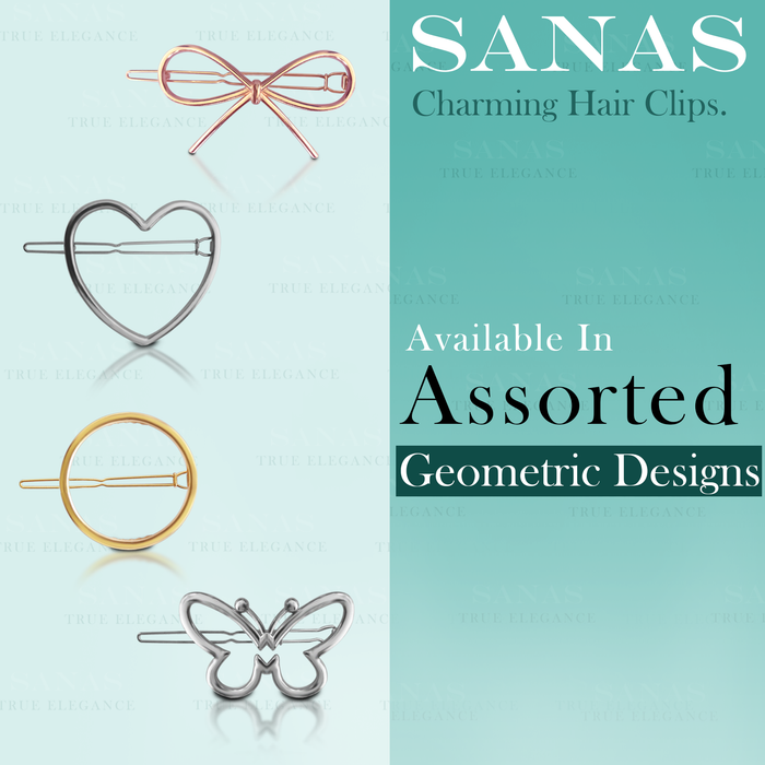 Lightweight alloy metal hair accessories for women