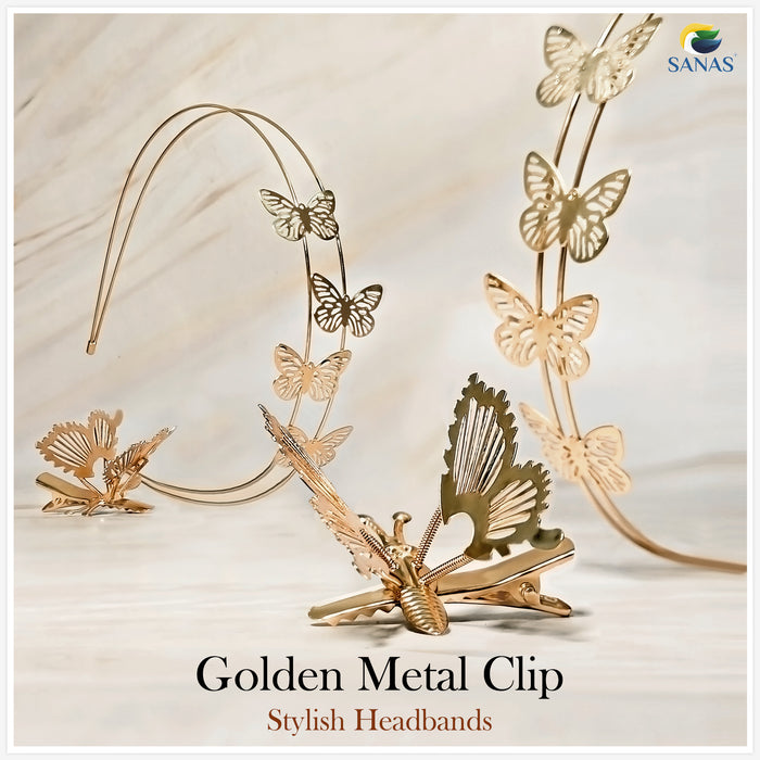 Elegant Butterfly Hair Clips for Women Daily Wear and Parties