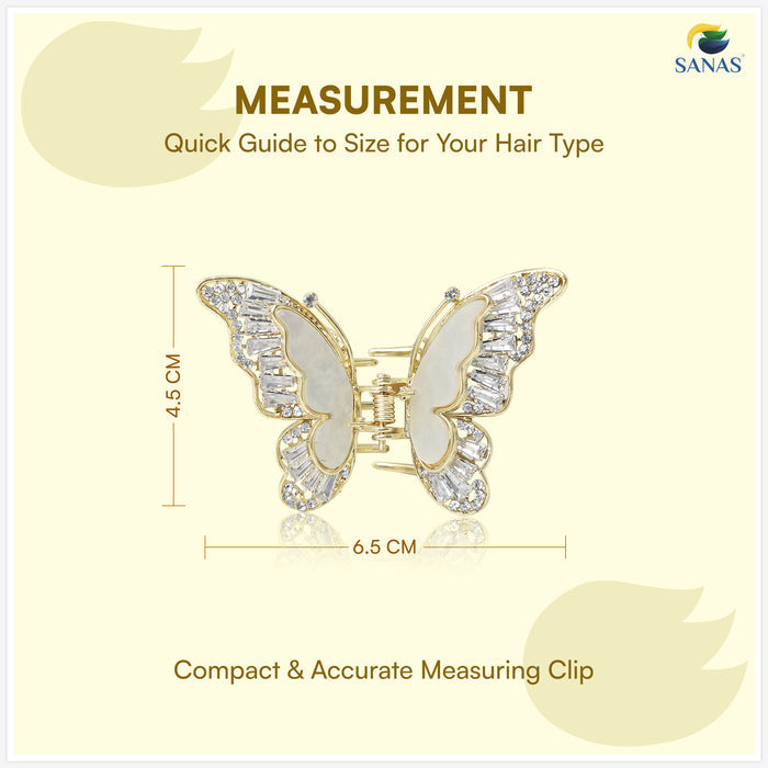Korean butterfly hair clip hair accessories for women with crystal wings