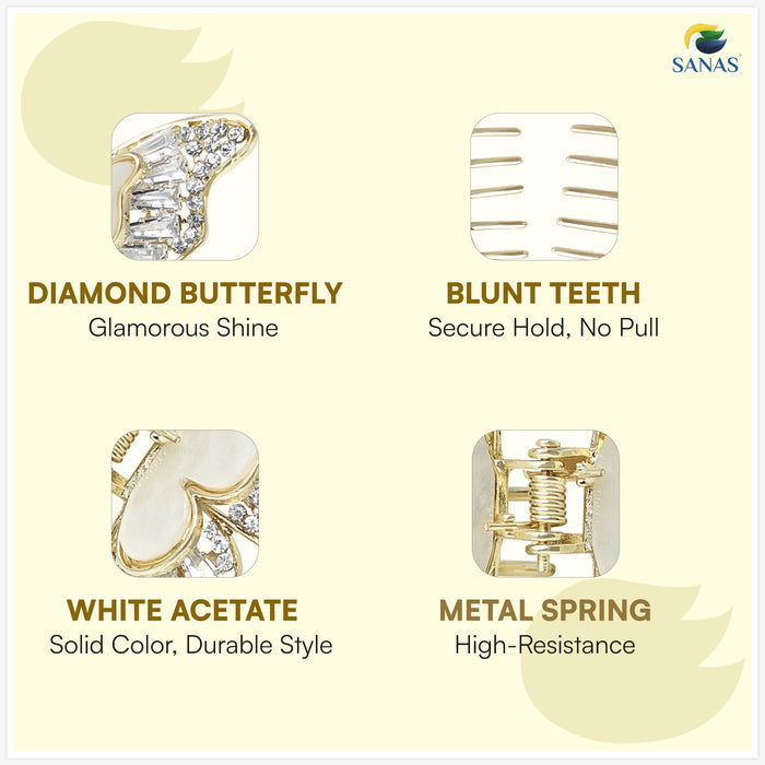 Elegant butterfly clutcher hair accessories for women with secure grip