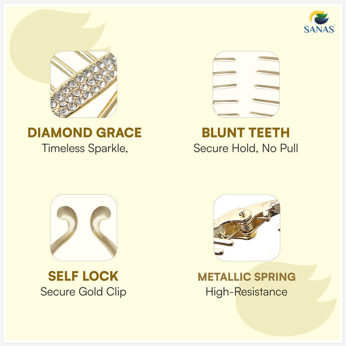 Korean style banana hair clip hair accessories for women with secure grip