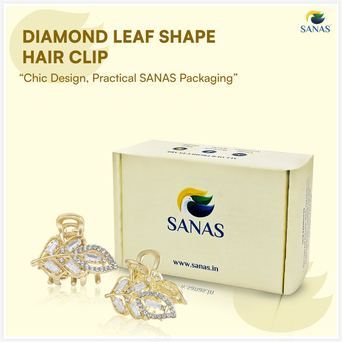 SANAS premium leaf hair clip for weddings, parties and festive occasions