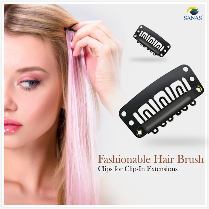 Lightweight snap hair clips for salon and home use