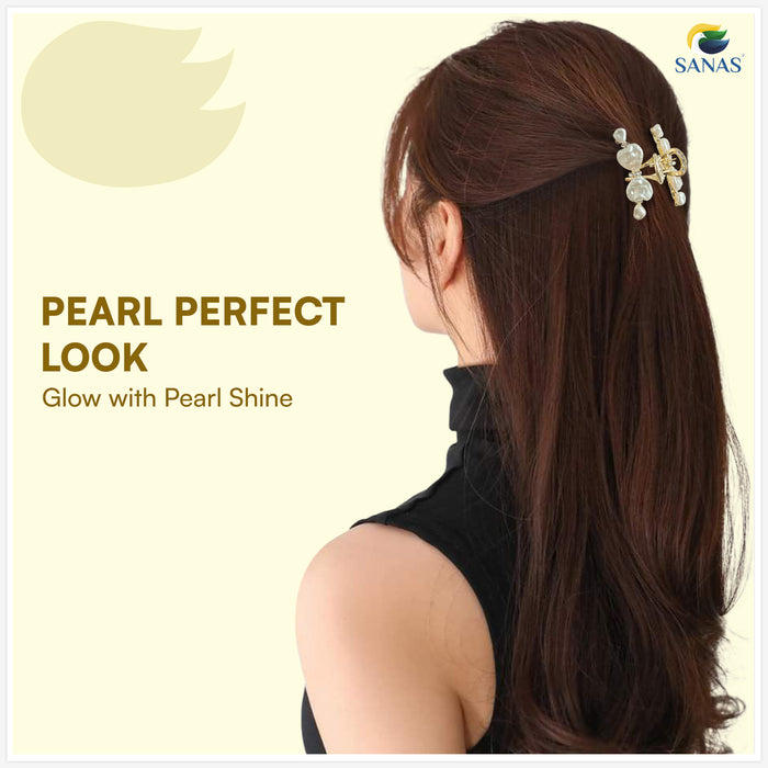 Elegant seashell-inspired hair clip for women for party and wedding styling