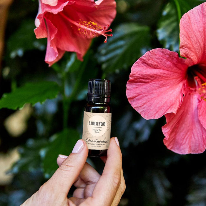 Lifestyle image of Sandalwood Around The World Essential Oil