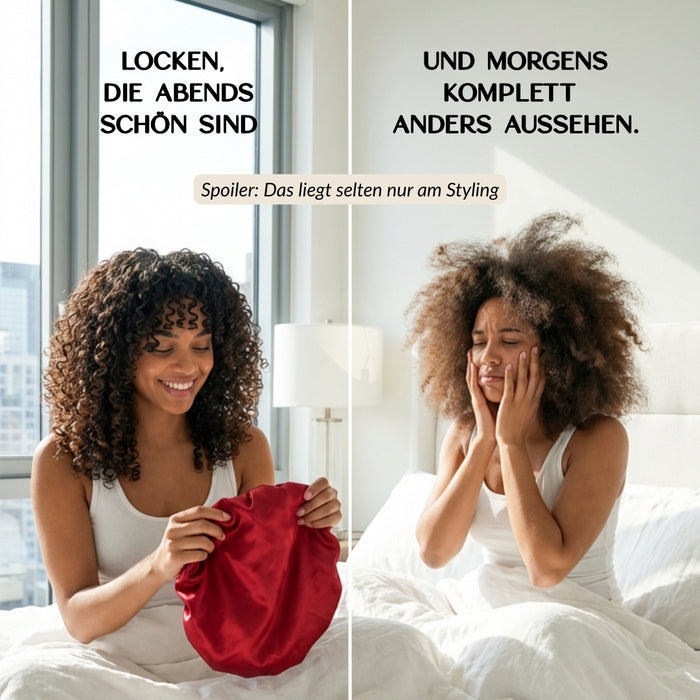 SARI CURLS | Schlaf- und Satin Box - Cream / White Satin Bundle SARI CURLS