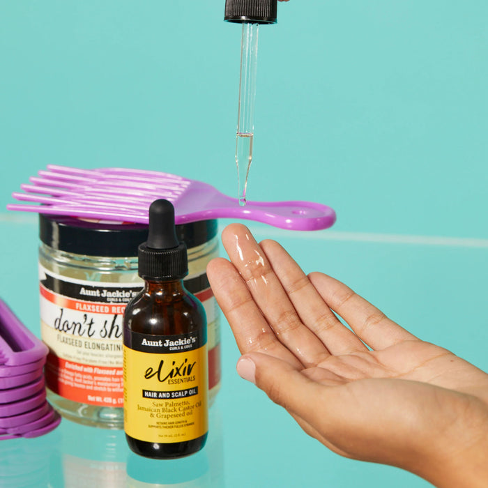 Saw Palmetto, Jamaican Black Castor & Grapeseed Elixir Hair Oil