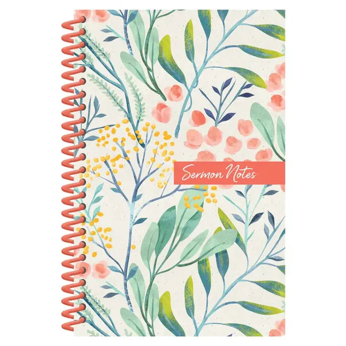 Sermon Notes Journal Floral