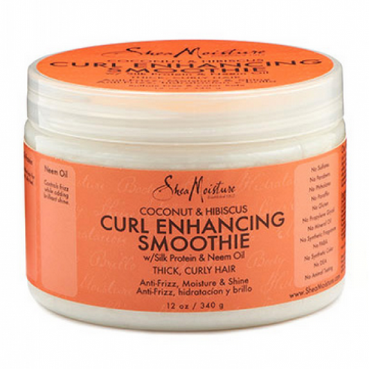 SHEA MOISTURE COCONUT & HIBISCUS CURL ENHANCING SMOOTHIE 12 OZ - Palms Fashion Inc.