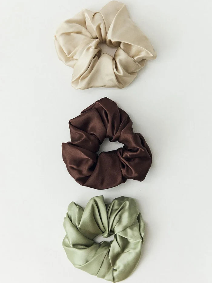 Silk Scrunchie Pack Of 3