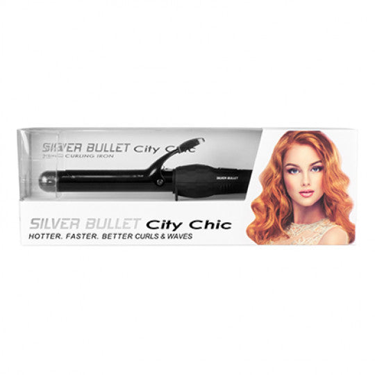 Silver Bullet City Chic Ceramic Curling Iron 25mm
