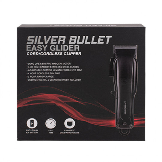 Silver Bullet Easy Glider Rechargeable Cordless Hair Clipper