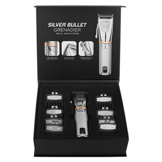 Silver Bullet Grenadier Metal Hair Clipper Silver