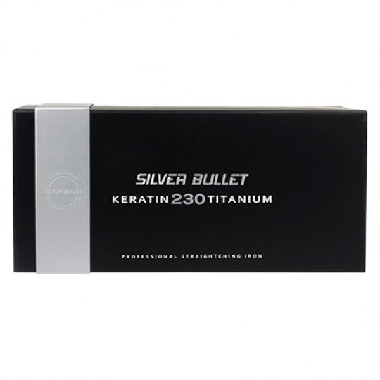 Silver Bullet Keratin 230 Titanium Hair Straightener - Silver Plates 25mm