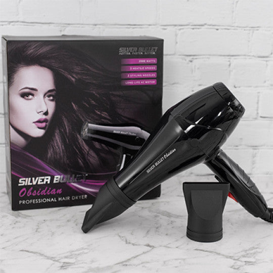 Silver Bullet Obsidian Hair Dryer 2000W - Black