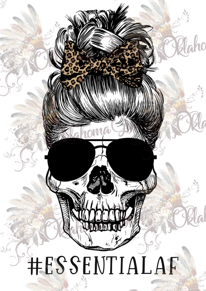 Skeleton Essential AF Leopard Bow Digital File