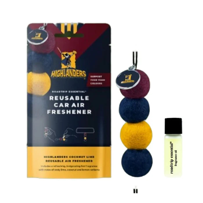 HA Naturally car diffuser Smelly Balls Car Air Freshener - Highlanders Rugby