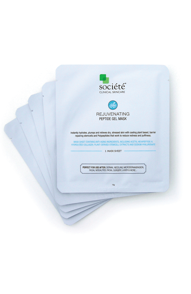 societe skincare Societe Rejuvenating Peptide Gel Sheet Mask (box of 5)