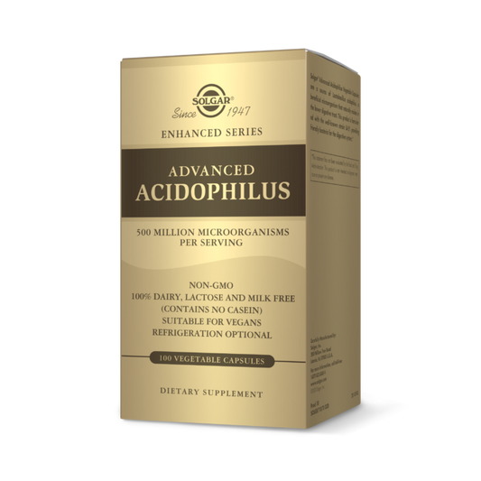 SOLGAR ADVANCED ACIDOPHILUS VEGETABLE CAPSULES 100