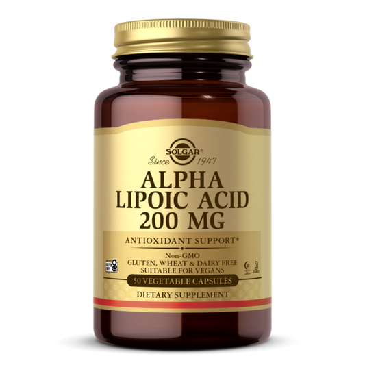 Solgar Alpha Lipoic Acid 200 Mg vegetable Capsules 50