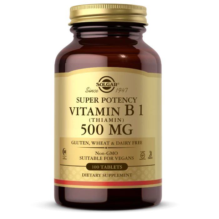 Solgar Vitamin B-1  500 mg Super  Potency Tablets 100