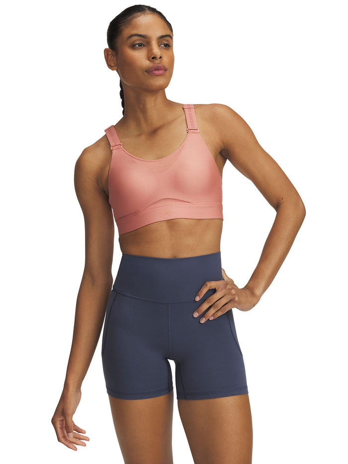 Sostén deportivo Under Armour infinity 2.0 high rosado para mujer