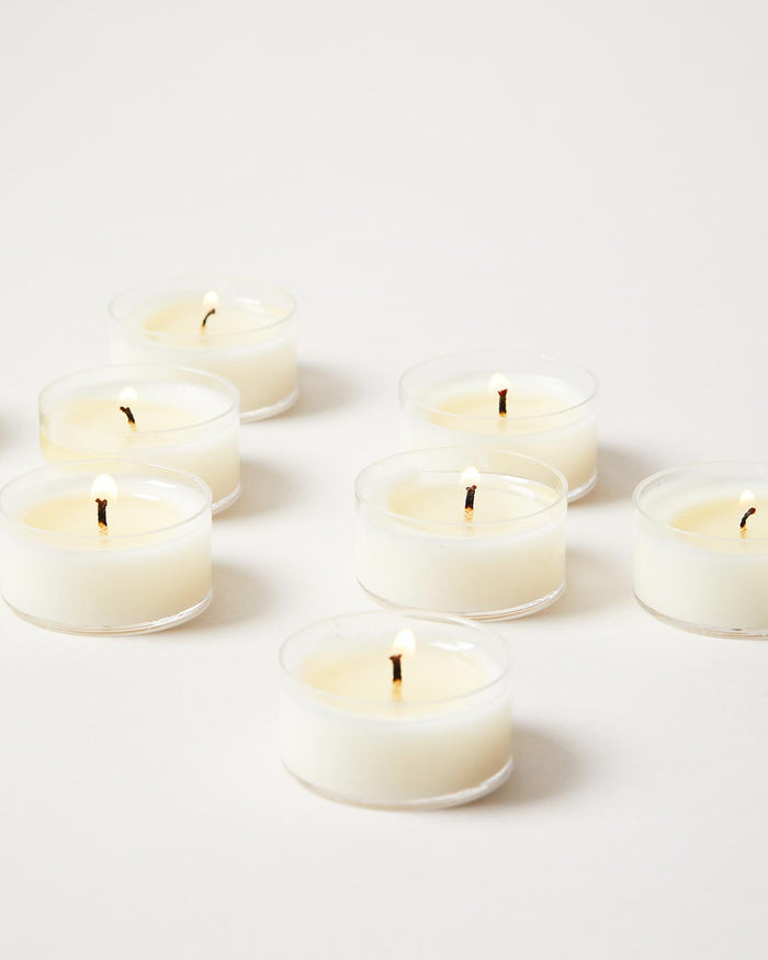 Soy Tealight Candles — nine tealight candles; Farmhouse Pottery