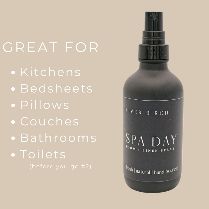 Spa Day - 4 oz Black Glass Room + Linen Spray