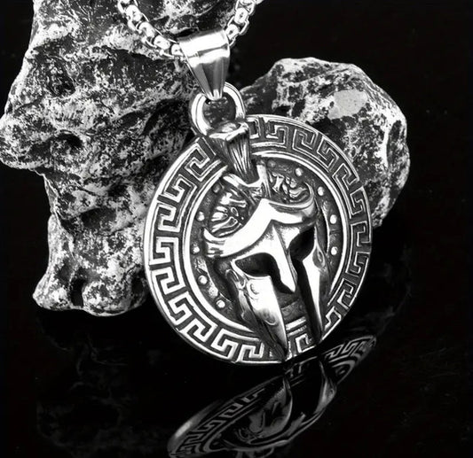 "Spartan Helmet" Pendant & Necklace