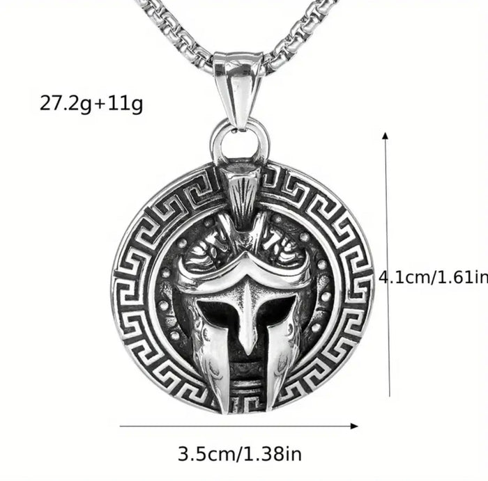 "Spartan Helmet" Pendant & Necklace