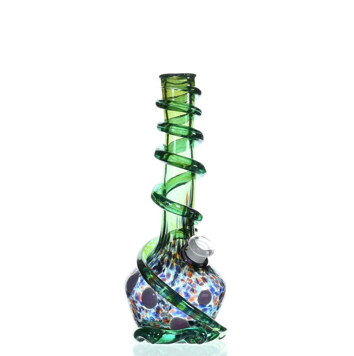 SPECIAL K GLASS Soft Glass Cookie Handle #166 Waterpipe Full View - Smoke Spot