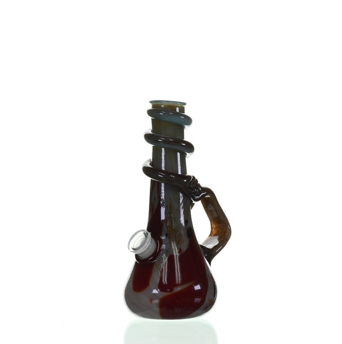 Side view of SPECIAL K GLASS Soft Glass Small Cookie Handle #137 waterpipe