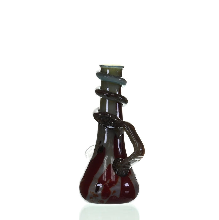 SPECIAL K GLASS Soft Glass Small Cookie Handle #137 waterpipe with 18mm joint