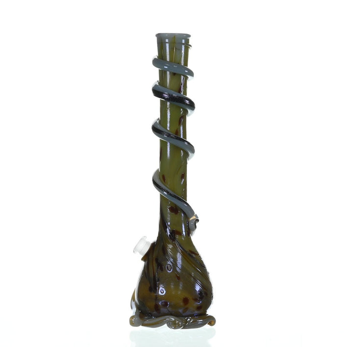 Close-up of SPECIAL K GLASS Soft Glass XL Cookie Handle #212 glass art waterpipe - Smoke Spot Glass