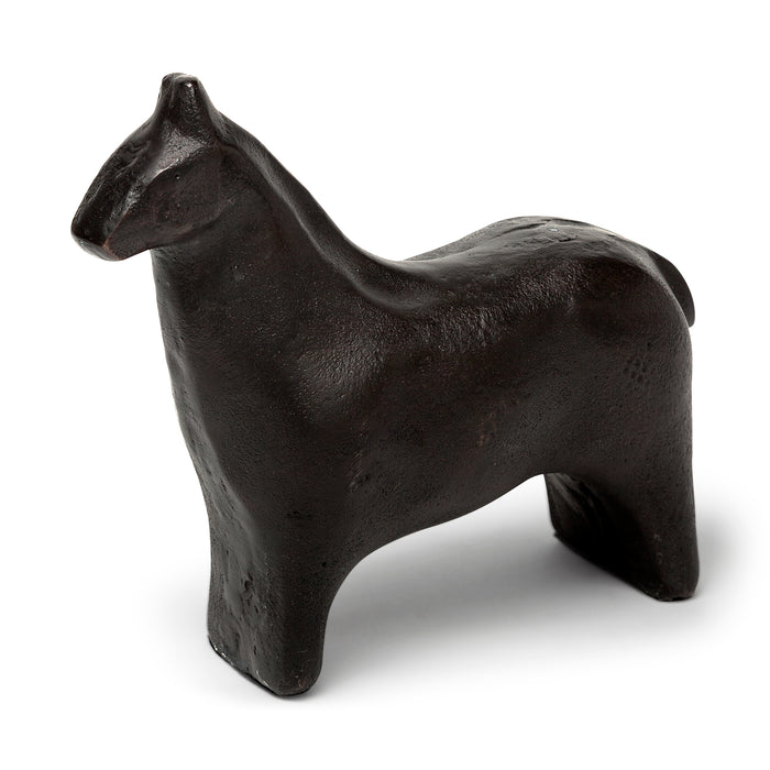 Sphynx II Black Cast Aluminum Horse Shaped Object - Magnolia Lane co. Home + Garden + Gift