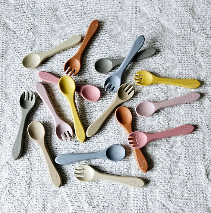 Rammelaartje - Spoon & Fork - Silicone - Rust - Collection