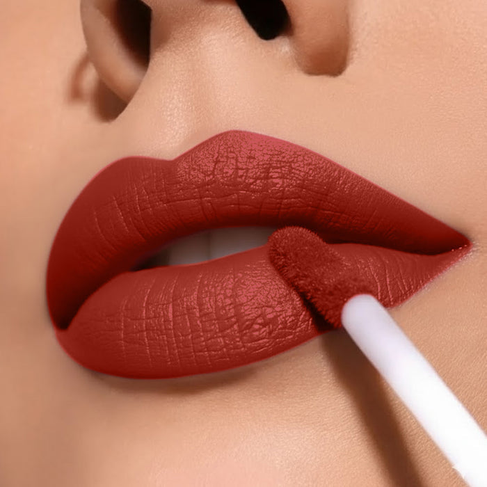 SPRING H2O Velvet Hold Matte Liquid Lipstick, Long Lasting, Waterproof Mocha Charm 04