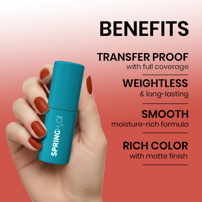 SPRING H2O Velvet Hold Matte Liquid Lipstick, Long Lasting, Waterproof Opal dusk 03