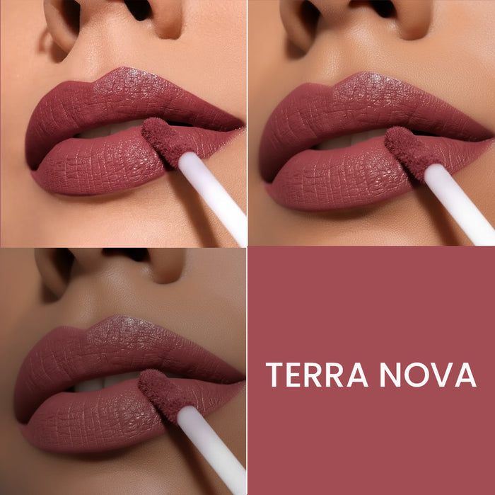 SPRING H2O Velvet Hold Matte Liquid Lipstick, Long Lasting, Waterproof Terra Nova 02