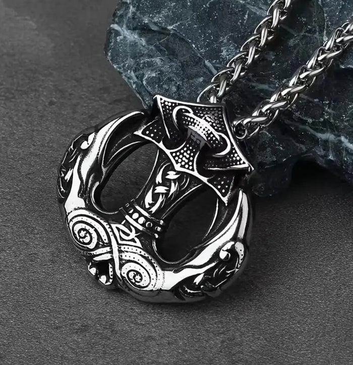 Stainless Steel Anchor Pendant Necklace