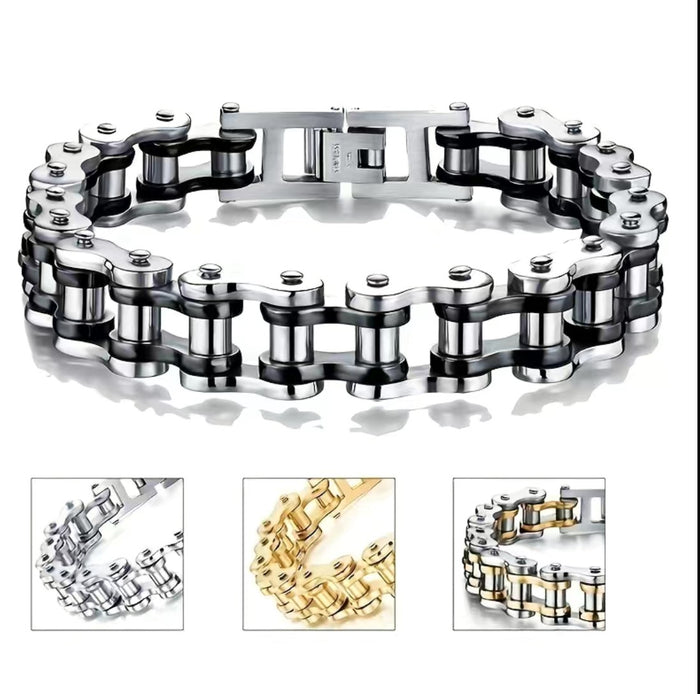 Stainless Steel Motorcycle Chain Bracelet