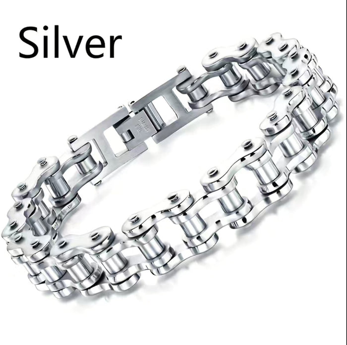 Stainless Steel Motorcycle Chain Bracelet