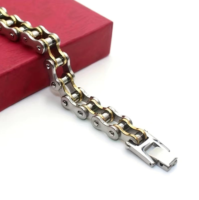 Stainless Steel Motorcycle Chain Bracelet