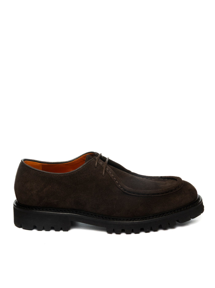GENNARO RUSSO Stringata camoscio moro U104/S VELOUR-T.MORO