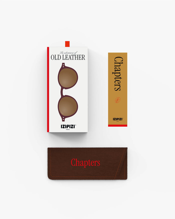 Izipizi - Sunglasses - 100% UV Protection - 5-10 Years - Old Leather - Packaging