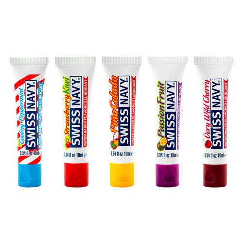 Swiss Navy Flavored Lubes Sampler 5x10ml