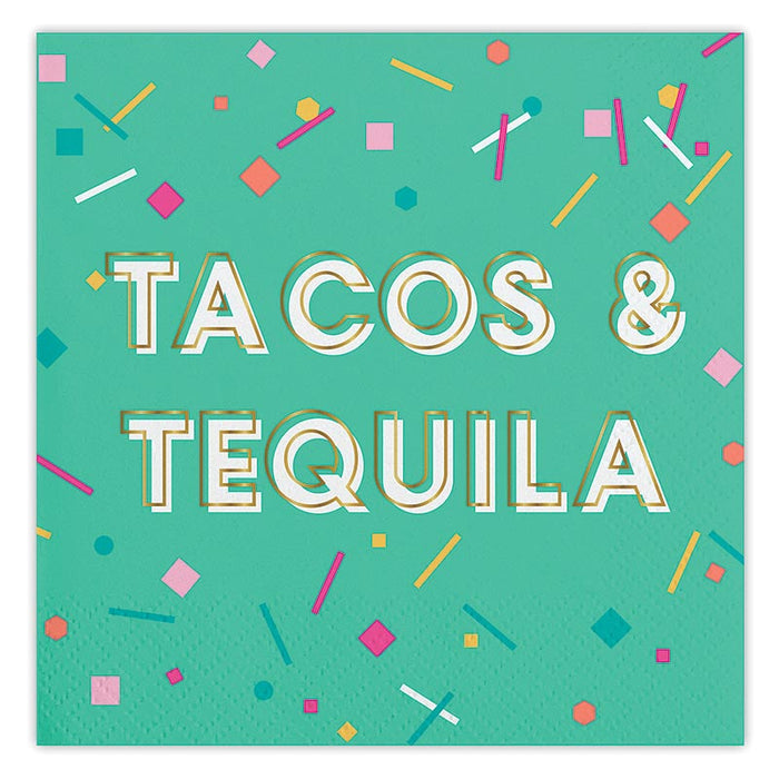 Tacos Tequila Beverage Napkins