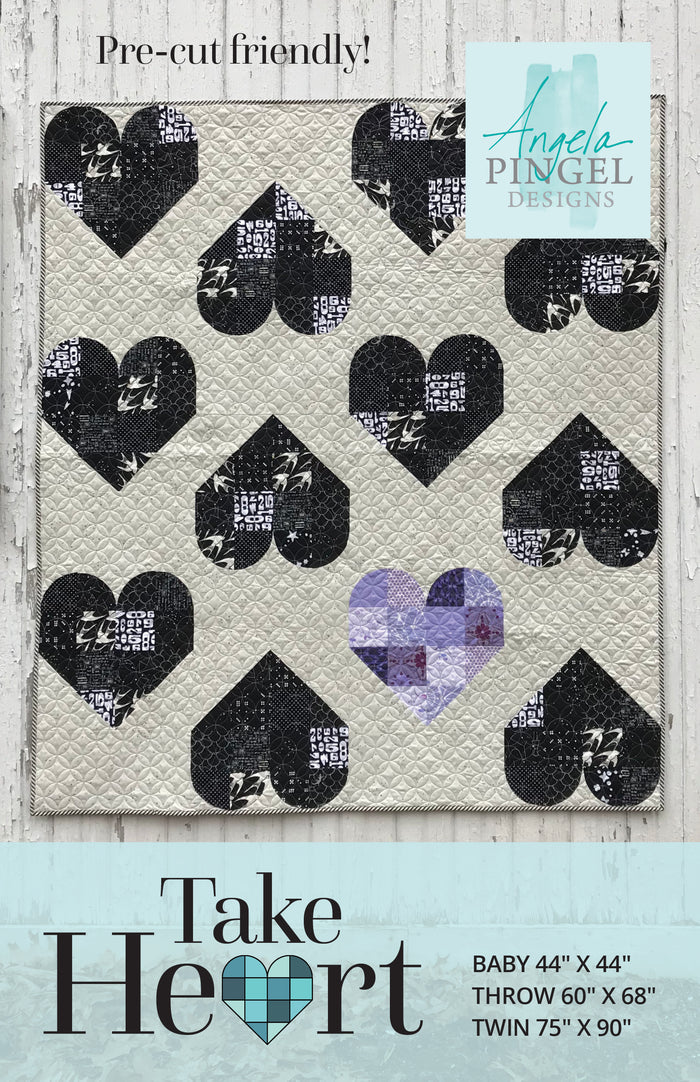 Take Heart Quilt Pattern by Angela Pingel Designs